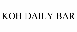 koh daily bar