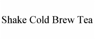 shake cold brew tea