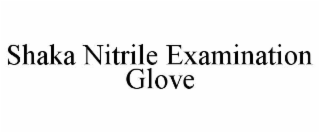 shaka nitrile examination glove