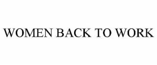 women back to work