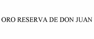 oro reserva de don juan