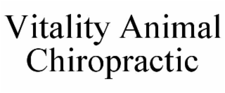 vitality animal chiropractic