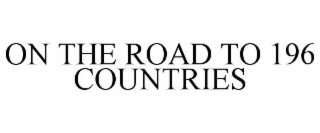 on the road to 196 countries