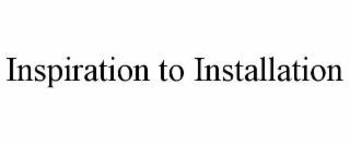 inspiration to installation