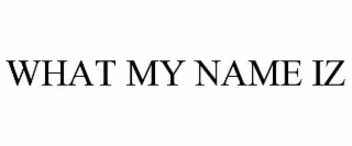 what my name iz