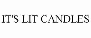 it&#39;s lit candles