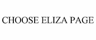choose eliza page