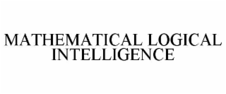 mathematical logical intelligence