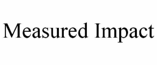 measured impact