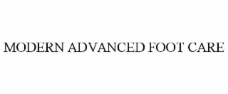 modern advanced foot care