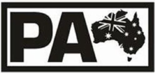 the letters p and a