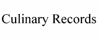 culinary records