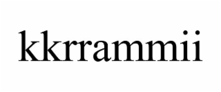 kkrrammii