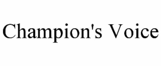 champion's voice