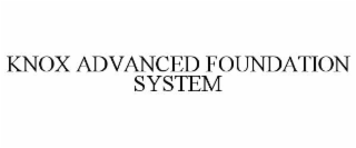 knox advanced foundation system