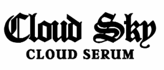 cloud sky cloud serum