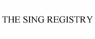 the sing registry