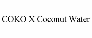 coko x coconut water