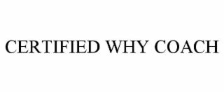 certified why coach