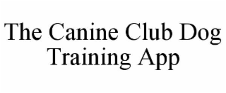 the canine club dog training app