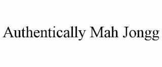 authentically mah jongg