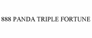 888 panda triple fortune