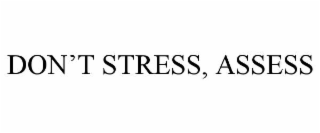 don’t stress, assess