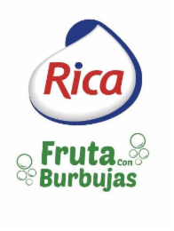 rica fruta con burbujas