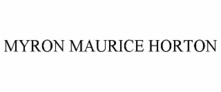 myron maurice horton