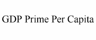 gdp prime per capita