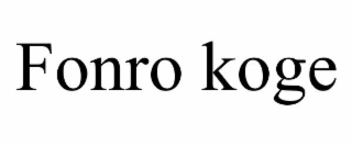 fonro koge