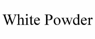 white powder