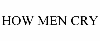 how men cry
