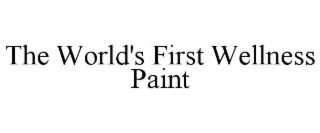 the world's first wellness paint
