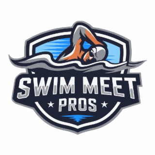 swim meet pros flanked by stars on either side of the word pros