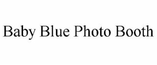 baby blue photo booth