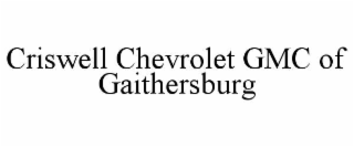 criswell chevrolet gmc of gaithersburg