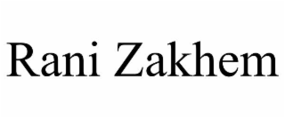 rani zakhem