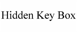 hidden key box