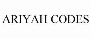ariyah codes