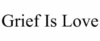 grief is love