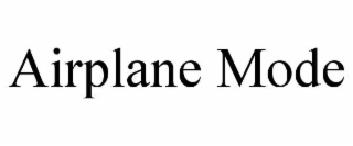 airplane mode