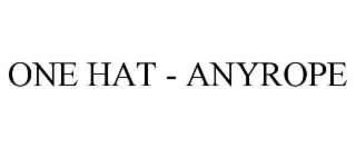 one hat - anyrope