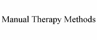 manual therapy methods