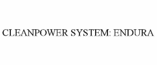 cleanpower system: endura
