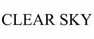 clear sky