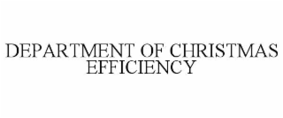 department of christmas efficiency