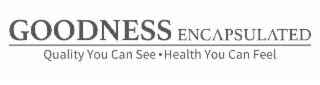 goodness encapsulated quality you can see · health you can feel