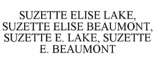 suzette elise lake, suzette elise beaumont, suzette e. lake, suzette e. beaumont