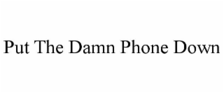 put the damn phone down